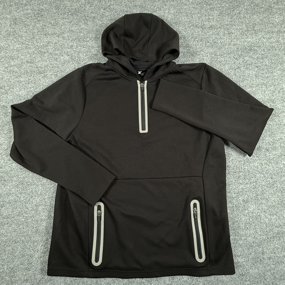 Charles‎ River Apparel Pullover Hoodie Mens Large Stretch Zipper Pockets Outdoor